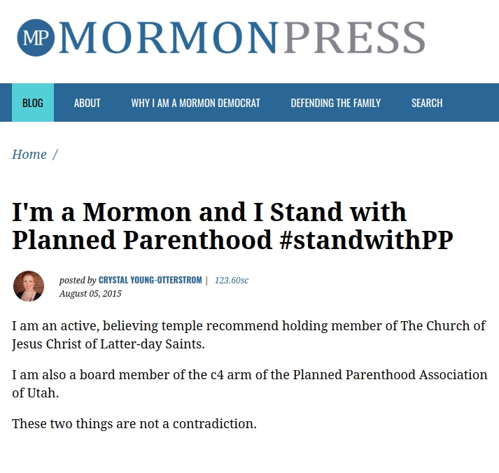 To the Mormon Woman Who #StandswithPP: A 10-Point Response (Part 2)